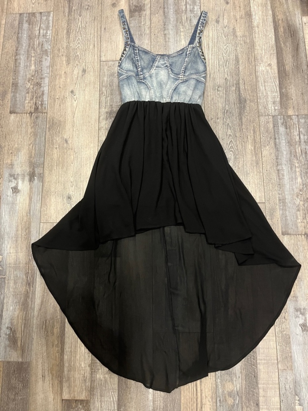 Streetwear Society Denim High-Low Dress